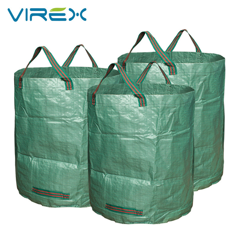 PP Leaf Bag Leaves Collection Holder Biodegradable Heavy Duty Reusable Garden Waste Bag (6)